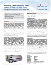 Miniaturised Platelet Aggregation Assays using the NOVOstar Microplate Reader